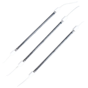 烤漆烘干房红外线电加热碳纤维卤素石英短波烤灯灯管扁圆头定做