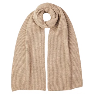 【特享65折】Johnstons of Elgin秋冬经典棱纹羊绒针织围巾礼物