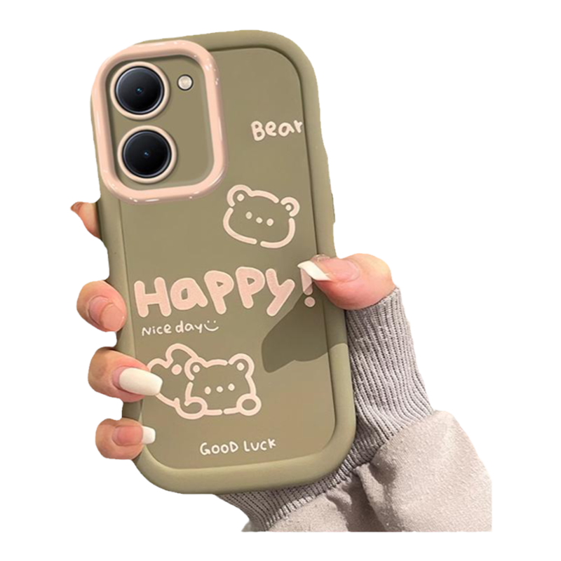 适用vivoY78m手机壳硅胶y100i卡通y77t可爱创意y52s涂鸦小熊女款y50t全包保护套y33s防摔y30g时尚软壳y5s潮流