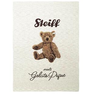 gelato pique25秋冬新品毯子半边绒Steiff熊睡眠床品PSGG255838