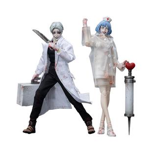 LEVEL9级社混沌前线系列暗黑医生&疯魔护士1:12可动人偶潮玩兵人