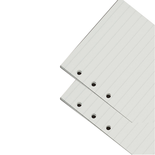 日本巴川纸超薄内芯krause活页夹纸可替换A5A6六孔手帐本芯50页