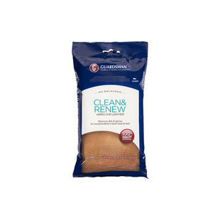 Guardsman皮革清洁湿巾奢侈品真皮包包抛光皮具皮鞋皮衣护理20片
