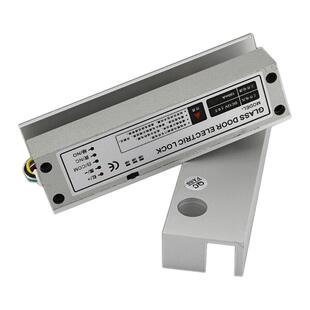 无框玻璃门锁 门禁电插锁 上下无框玻璃门锁铝合金 5线电插锁