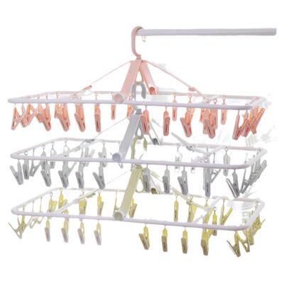 防风晾衣架内衣内裤袜子夹婴儿