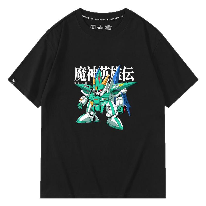 休闲宽松纯棉情侣短袖