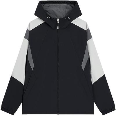 特步运动风衣男款2025秋季新款防风连帽外套休闲夹克976329150287