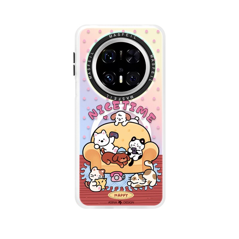 猫狗沙发适用华为Mate80promax手机壳磁吸新款mate60带支架保护套mt40e创意网红mete70全包可爱30pro+高级感