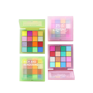 卡梅拉彩色眼影盘哑光多巴胺六一舞台妆马卡龙多色眼影cos化妆品