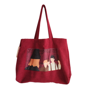 Nonotii毛绒背包轻奢小众高级托特包包新款冬女圣诞穿搭红色包包