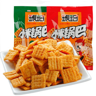 琥珀小米锅巴小吃小零食大包装怀旧休闲零食爆款爆米锅巴宿舍