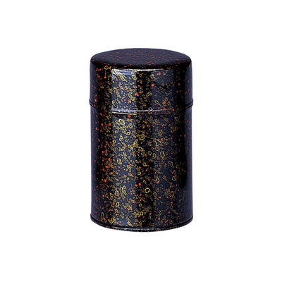 日本烤漆锦葵旅行家批零茶叶罐