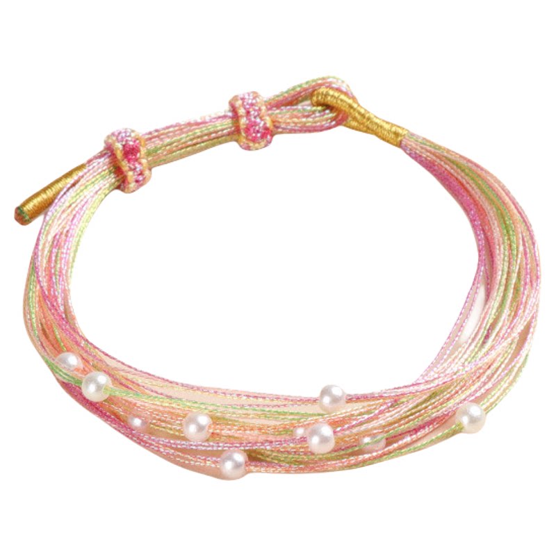 端午节五彩绳手链DIY女朋友礼