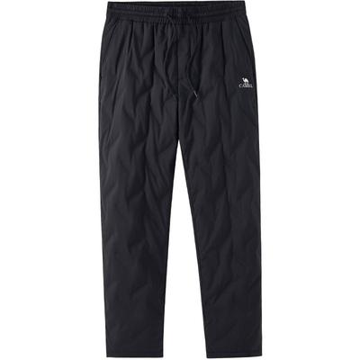 骆驼男装羽绒裤男2025冬季户外防泼水鸭绒抗寒保暖直筒休闲裤