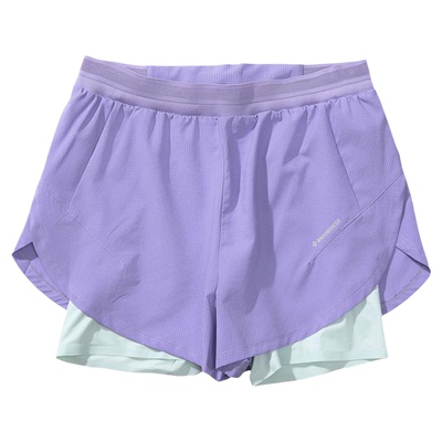 瞬时山野Monterest户外抗菌鲁道夫吸湿速干撞色分割越野跑短裤女