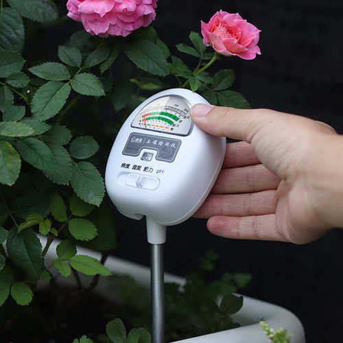 土壤湿度检测仪酸碱度土地花盆植物化验光照养分PH值传感器温度计