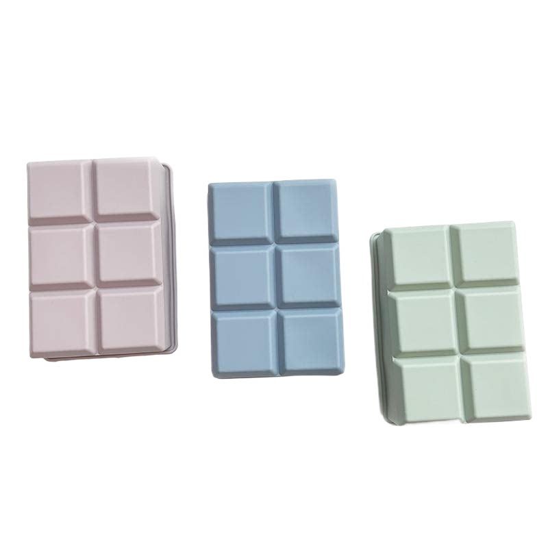 食品级硅胶6格方形带盖