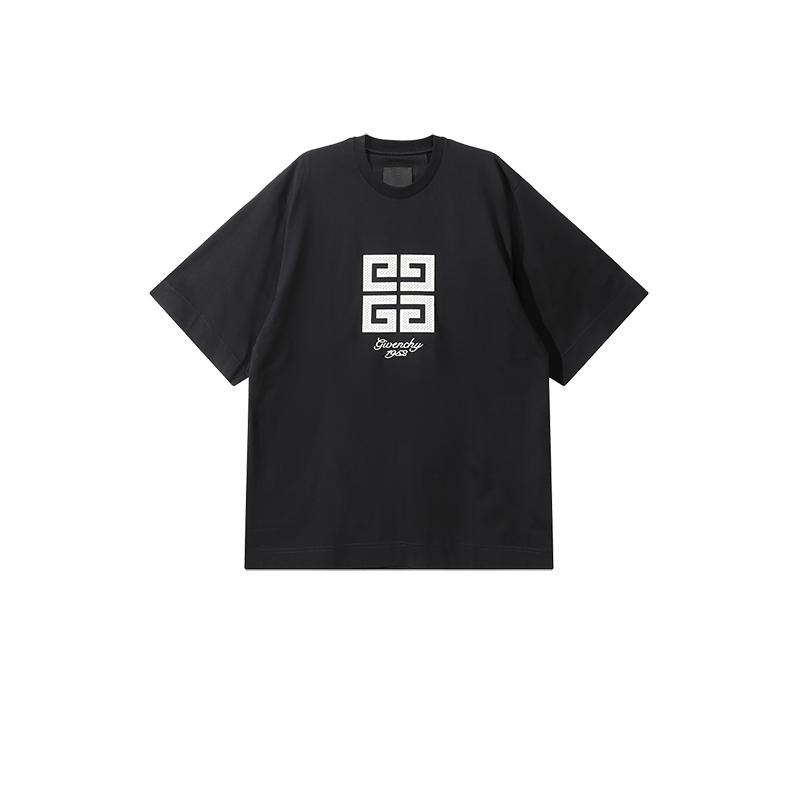【自营】纪梵希 GIVENCHY 男士棉质宽松版圆领短袖T恤 BM712H3YMV