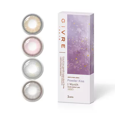 绮芙莉givre美瞳月抛2片大小直径日常通勤彩色隐形近视眼镜旗舰店