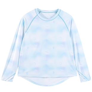 BarryBanny女童运动速干衣套装防晒衣网球服春夏儿童跑步透气T恤