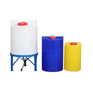 加厚PE加药桶塑料搅拌桶化工箱耐酸碱药剂化肥溶解罐装置配电机