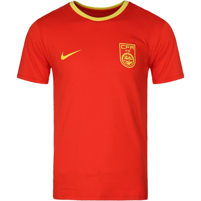 Nike/耐克正品红色短袖中国队CREST男球迷文化衫圆领T恤 888325