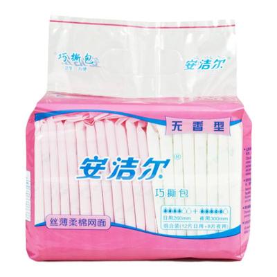 安洁尔巧撕包4332棉柔亲肤260mm+300mm组合装20片无香型*5包