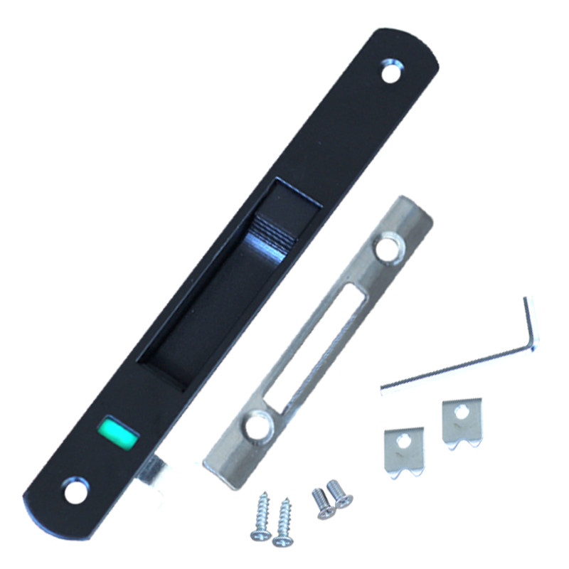 优质90铝合金门窗钩锁 推拉门条形锁移门钩锁 门窗户锁扣单面锁