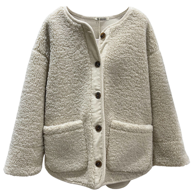 冬季复古羊羔毛加厚外套