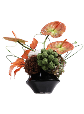 花小只现代轻奢琉璃花瓶