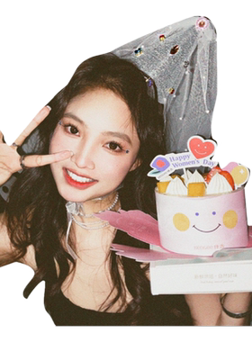 网红钻石珍珠生日帽子拍照道具