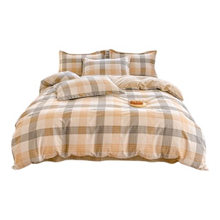 纯棉被套单件100%纯棉被罩四件套单人双人学生宿舍被单1.5/1.8/20