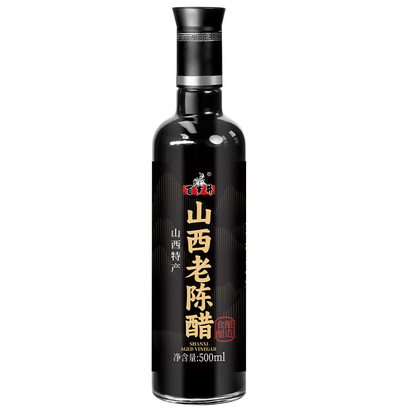 百岁井山西老陈醋品牌官方旗舰店6度GB19777山西特产直接喝泡黑豆