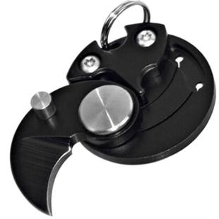 迷你折叠刀高硬度硬币刀随身小刀钥匙扣便携折刀D2钢刀户外EDC刀