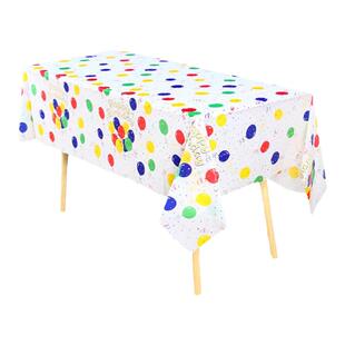 生日桌布儿童派对一次性甜品摆台布周岁生日快乐仪式装饰场景布置