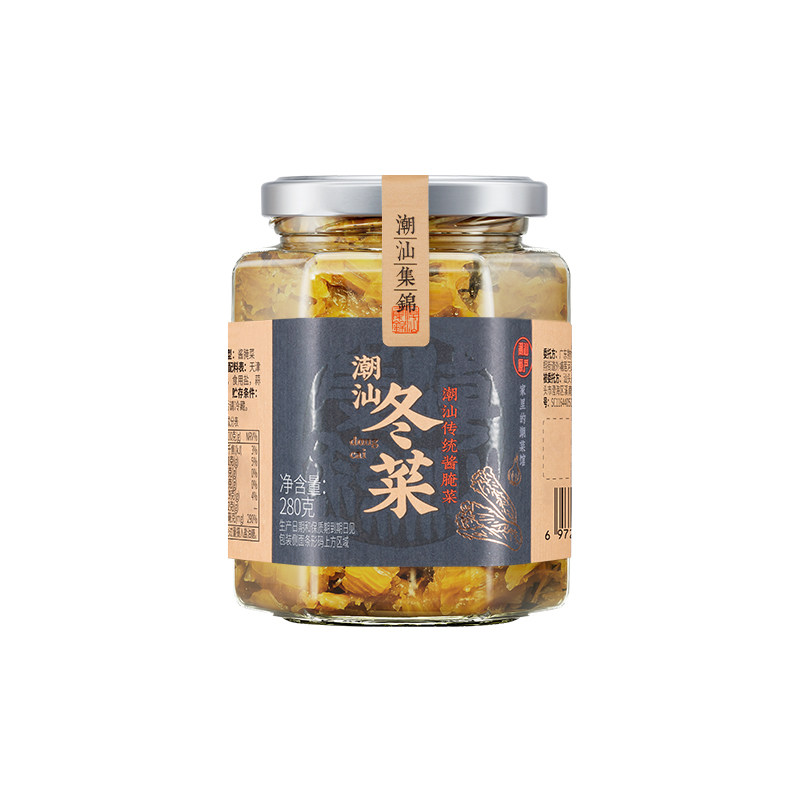 潮汕集锦冬菜海鲜砂锅粥配菜清蒸鱼调料天津地都冬菜菜梗腌制咸菜