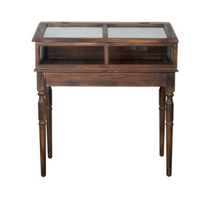 实木玻璃展示柜首饰柜子珠宝饰品中古古董玉器陈列商用复古美式