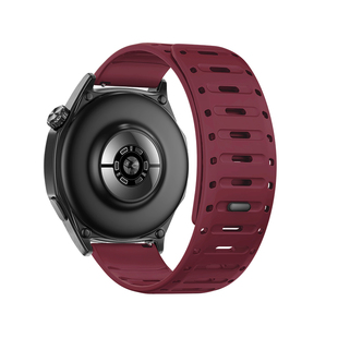 适用oppowatchx2表带watchx手表男士新款S鲨鱼纹透气硅胶4pro运动3Pro磁吸扣一加手表智能watch3/2/1替换腕带