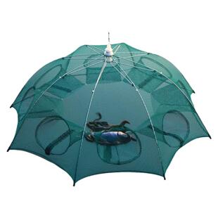 虾笼渔网捕虾网捕鱼笼龙虾网加粗伞形螃蟹黄鳝泥鳅笼手抛渔具鱼网