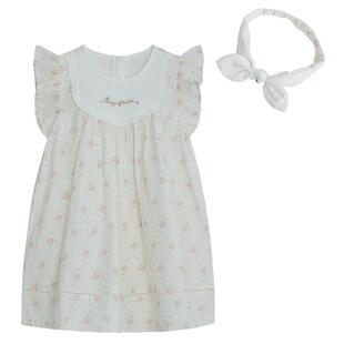 tartineetchocolat法国巧克力童装新品夏女童田园碎花连衣裙