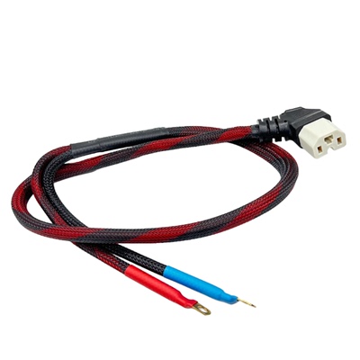 电动车品字插头大功率品字电源线耐高温逆变转换公母头电池连接线