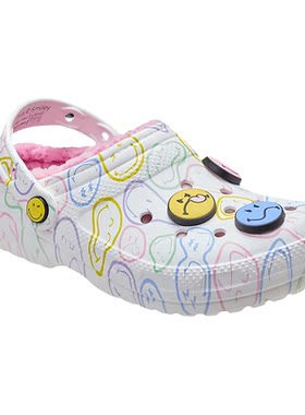 Crocs卡骆驰洞洞鞋女鞋拖鞋毛毛鞋毛绒加厚冬季家居棉拖男鞋保暖