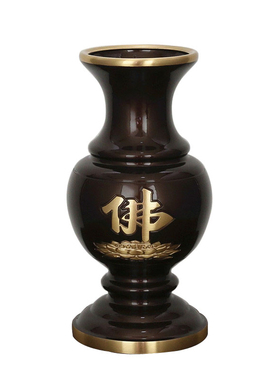 纯铜供佛花瓶家居寺院佛前供花具