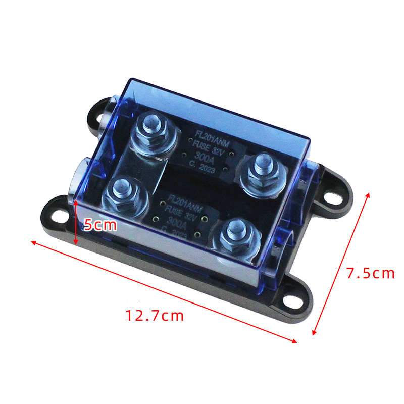汽车保险丝座改装房车保险丝盒多路叉栓式音响保险丝驻车空调保险