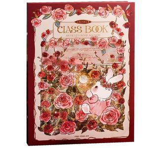 玫瑰同学录可爱兔毕业纪念册创意男女ins风网红小学生六年级个性初中高中生韩版少女心男毕业季活页本留言册