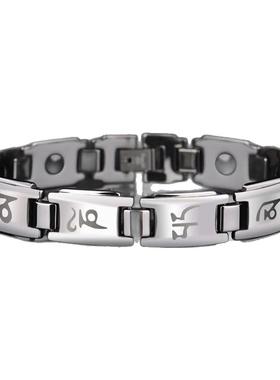 六字真言手链钨钢六字大明咒