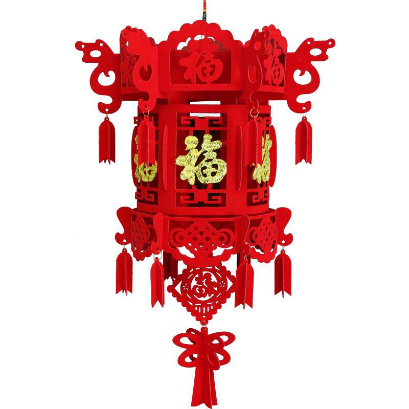 元旦商场珠宝店福字灯笼新年装饰
