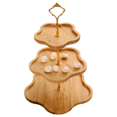 淘瓷源木质多层客厅水果盘摆放盘