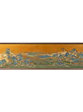 世界名画千里江山图新中式山水画