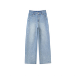 李子木先生宽松百搭高腰牛仔裤女2026春季新款显瘦减龄直筒裤长裤